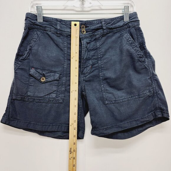 Anthropologie The Wanderer cargo Shorts Womens mid rise Size 27   Grey - Picture 4 of 10